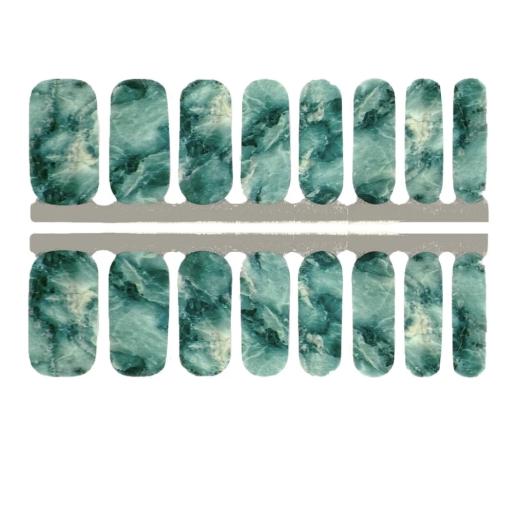 5 for $15 Nail Wraps - Green Marble